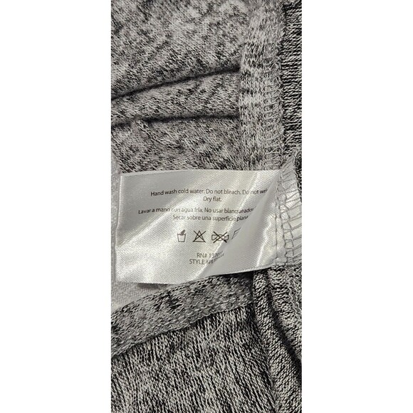 Peace And Pearls Blouse For Women Size Medium relax fit Gray With Pearl Trim - Picture 12 of 12